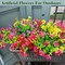 12 Bundles Artificial Flowers for Outdoors, UV Resistant Fake Outdoor Flowers No Fade Faux Outdoor Flowers Plants for Garden Porch Window Box Farmhouse Pot Planters Decor (Multi ColorA)